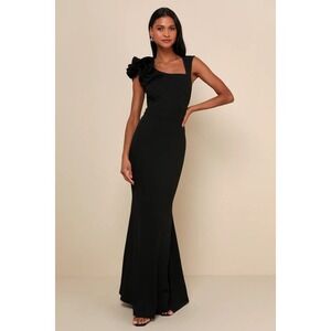 magical magnetism navy blue off the shoulder maxi dress Navy Sweetheart Off The Shoulder Puff Sleeve Gown